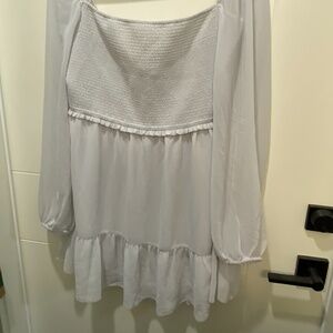 Aritzia - Wilfred Light Blue Tempest Mini Dress - Size 2XL